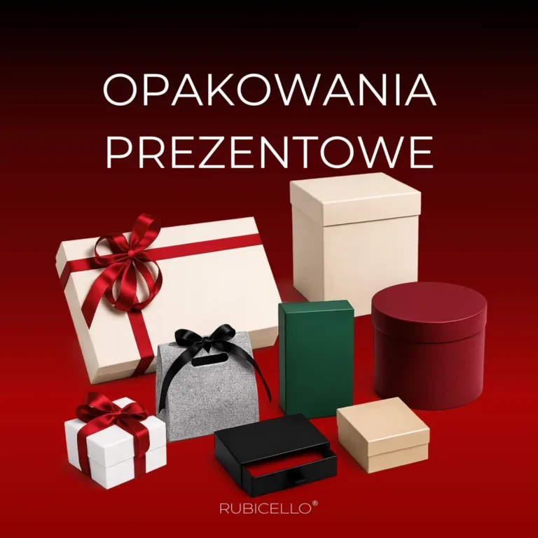 Zestaw opakowań prezentowych Rubicello w kilku formatach