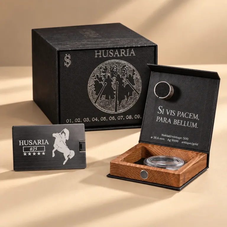 Opakowania kolekcjonerskie HUSARIA na monetę